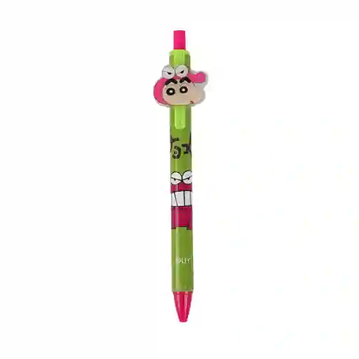 Esfero B Mina Negra Serie Crayon Shinchan Miniso