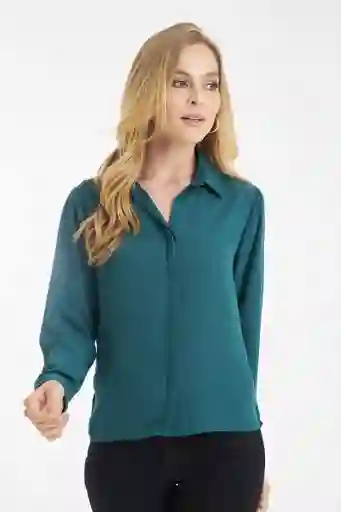 Camisa Burano Color Verde Oscuro Talla L Ragged