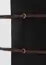 Bolso G Cobalt Negro Talla 99 Mujer Mango