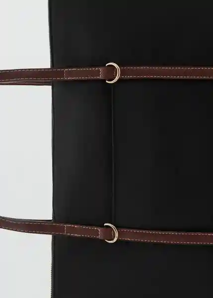 Bolso G Cobalt Negro Talla 99 Mujer Mango