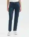 Pantalón Low Rise Feminino Azul Clásico Talla 8 Chevignon