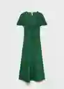 Vestido Red Verde Talla L Mujer Mango
