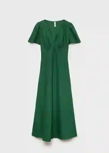 Vestido Red Verde Talla L Mujer Mango