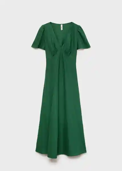 Vestido Red Verde Talla L Mujer Mango