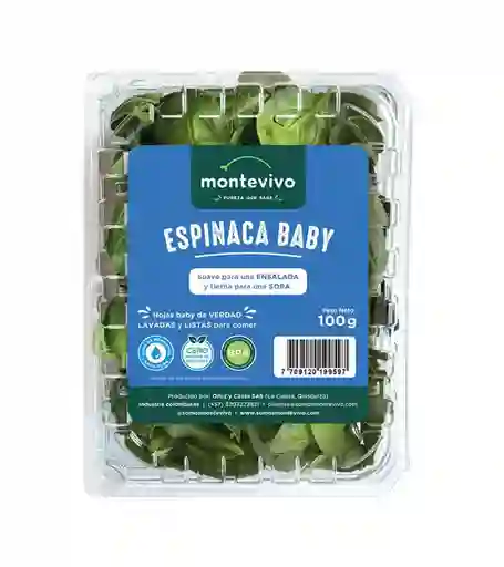 Montevivo Espinaca Baby