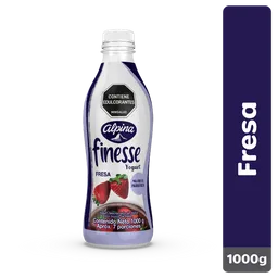 Finesse Yogurt Descremado con Trozos de Fresa