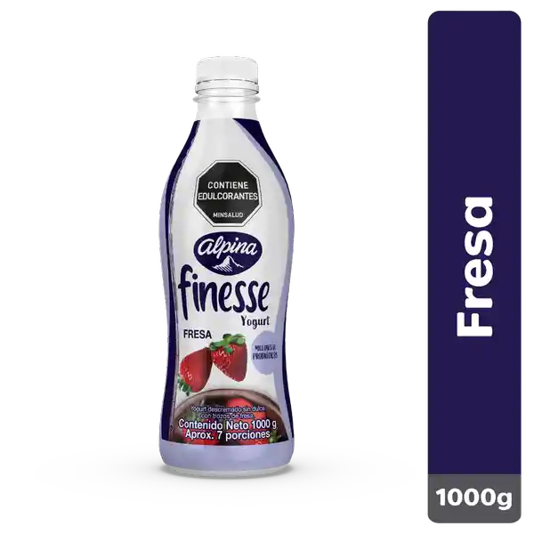 Finesse Yogurt Descremado con Trozos de Fresa