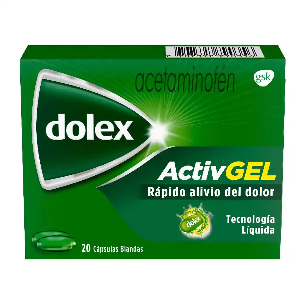 Dolex ActivGel Rápida Acción y Doble Tecnología X 20 Caps