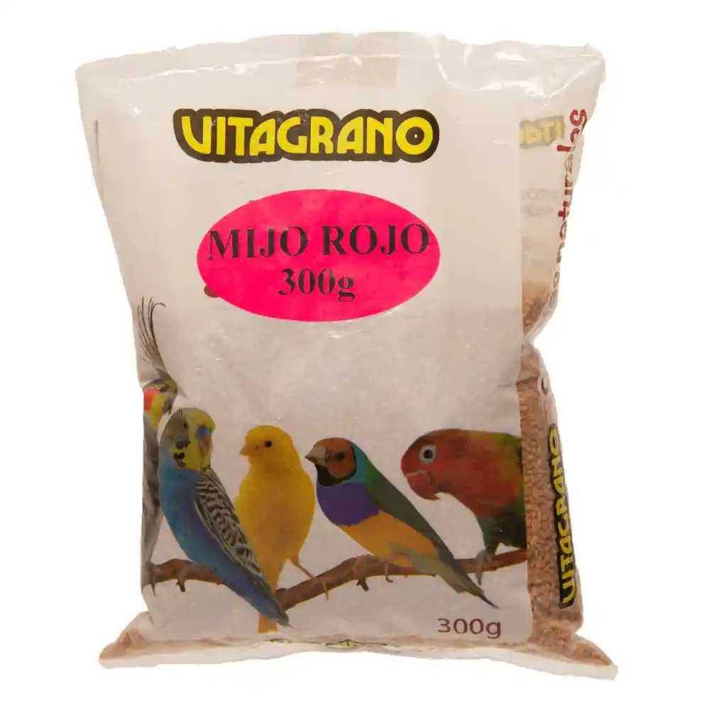 Vitagrano Alimento Para Pajaro Mijo Rojo 300 g