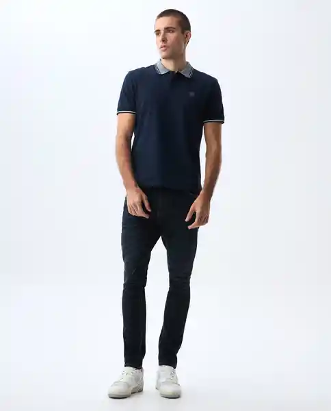 Camiseta Hombre Azul Talla M 801G000_AZU194024 Americanino
