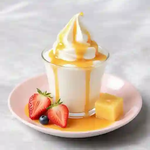 Parfait con base helado de yogur