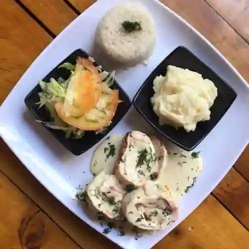 Rollos de Pechuga con Jamón y Queso