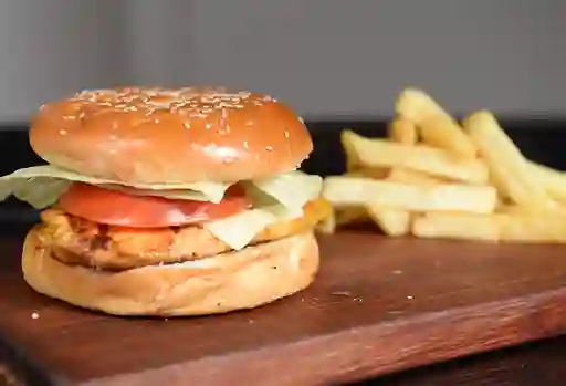 Hamburguesa de Pollo en Combo