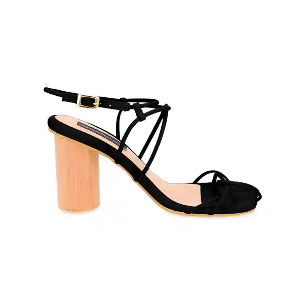 Sandalias Tacón Praia Negro Talla 37