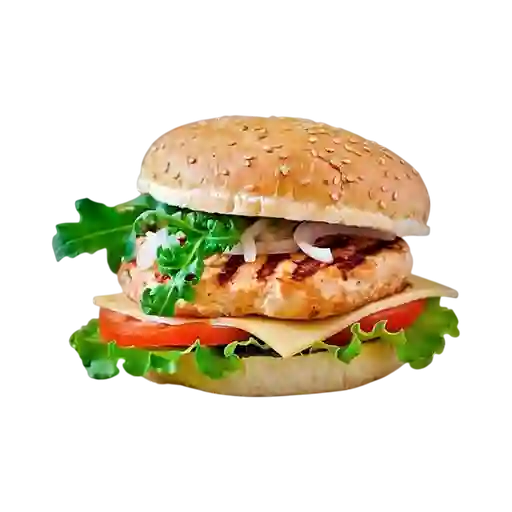 Hamburguesa de Pollo y Champiñones