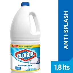 Blanqueador Clorox Anti-Splash Botella 1.8 lt