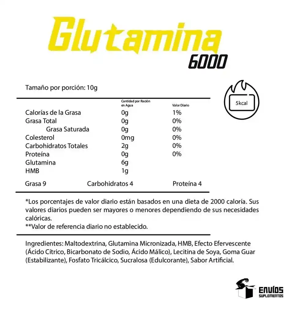 TNT Glutamina 6000 + Hmb 1000