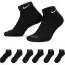 Nike Calcetines Everyday Plus Cush Low Para Hombre Negro Talla S