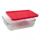 Pyrex Refractaria Rectangular Con Tapa Sku 156169. Sku 071160032842