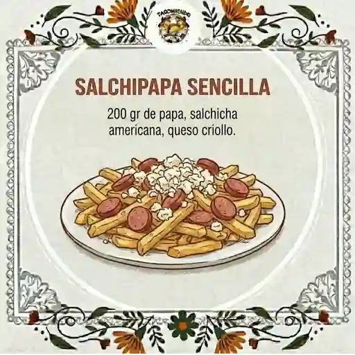 Salchipapa sencilla