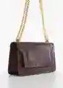 Bolso M Dani Chocolate Talla 99 Mujer Mango