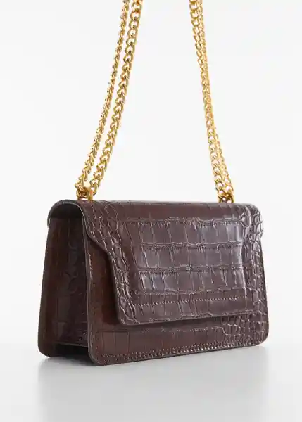 Bolso M Dani Chocolate Talla 99 Mujer Mango