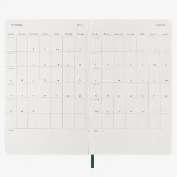 Moleskine Agenda Diaria Verde Grande Sc 2026