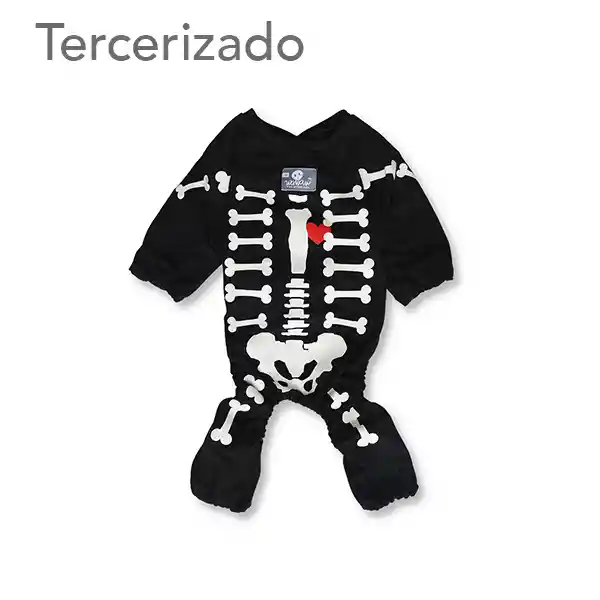 Disfraz Para Mascota Esqueleto L