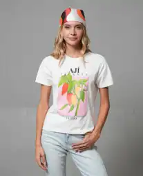 Camiseta Mujer Crudo Talla L 203G018_CRU110104 Rifle