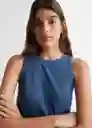 Top Mix Azul Noche Talla 20 Niñas Mango