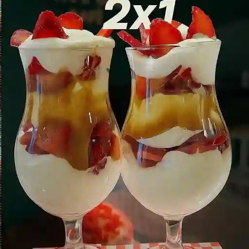Fresas con crema 2x1