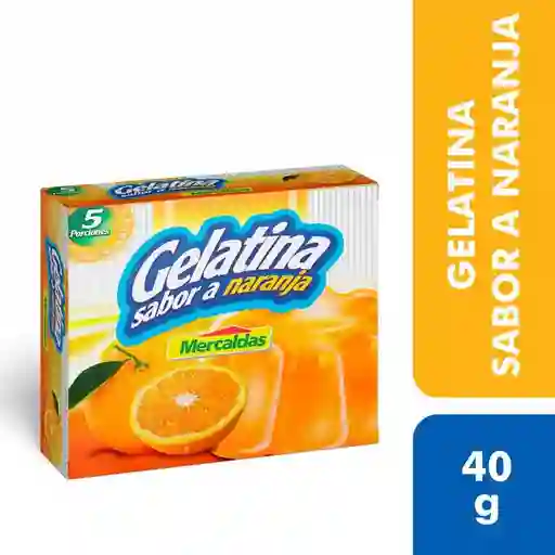 Mercaldas Gelatina en Polvo Naranja