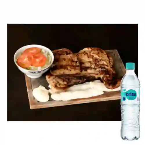 Combo Medio Pollo Arabe c/ Bollo +Brisa S/gas 600ML