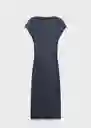 Vestido Carrot Gris Talla S Mujer Mango