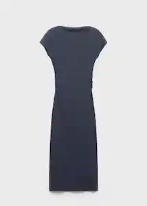 Vestido Carrot Gris Talla S Mujer Mango