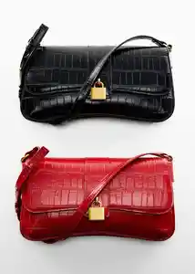 Bolso M Victoria Negro Mujer Mango