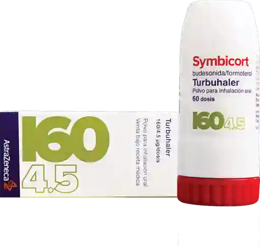 Symbicort Polvo para Inhalación Oral Turbohaler (160 mcg/ 4.5 mcg)