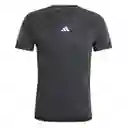 Adidas Camiseta Gym + Bl Tee Para Hombre Negro Talla L