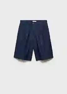 Bermuda Paros Tejano Soft Talla 38 Mujer Mango