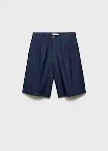Bermuda Paros Tejano Soft Talla 38 Mujer Mango