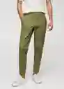 Pantalón Trevi Khaki Talla 40 Hombre Mango