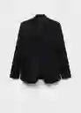 Blazer Americana na Iguana Negro Talla L Mujer Mango