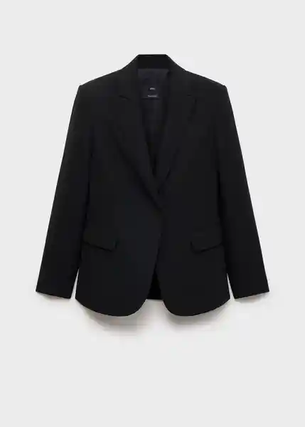 Blazer Americana na Iguana Negro Talla L Mujer Mango