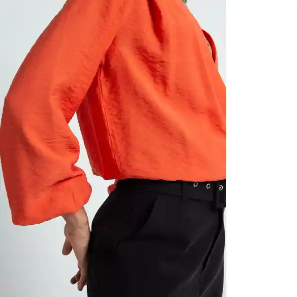 Camisa Nux Mujer Naranja Lirio Medio Talla S 412F333 Naf Naf