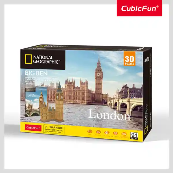 Rompecabezas Londres 3d Revista National Geographic Cubic Fun 120 Piezas