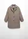 Abrigo Manuela Marron Talla 10 Niña Mango