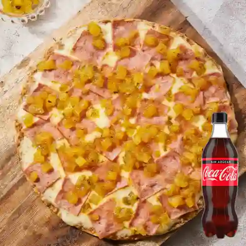Combo Pizza Hawaiana + Coca-Cola Zero 600 ml