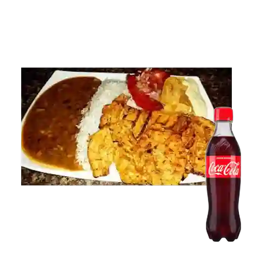 Combo Corriente de Pechuga Asada +Cocacola Orig 400ml