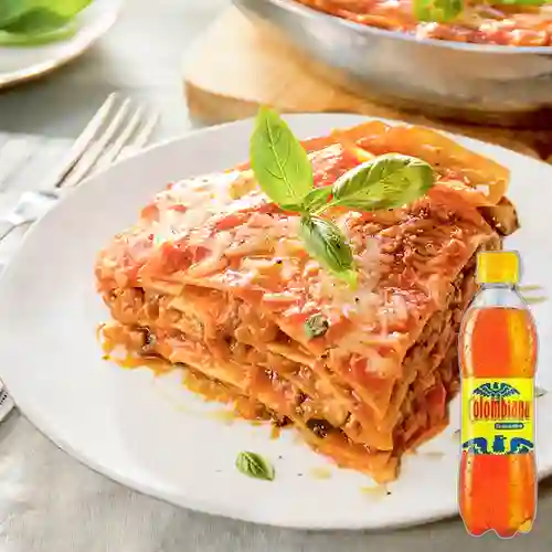 Combo Lasaña Mixta + Colombiana 250 ml