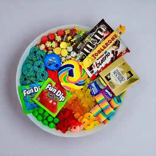 Rainbow Candy Tray Sharing Size